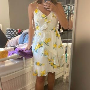 Lemon Ruffler Dress